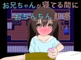 お兄ちゃんが寝てる間におちんちん観察